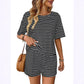 Stripe Crewneck Lounge Set