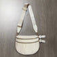 Checkered Crossbody Bag with Detachable Pouch