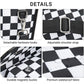 Chess Board Black Vintage Crossbody Bag Fanny Bag