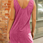 Corduroy Sleeveless Mini Dress With Patched Pockets
