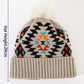 Ladies  Print Thermal Knit Hat