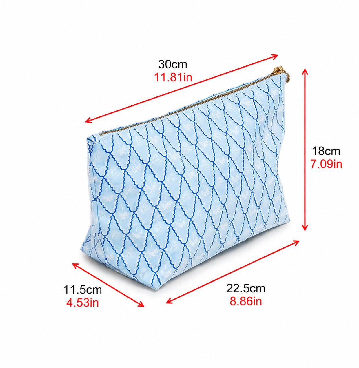 Chic Patterned Cosmetic & Travel Pouch