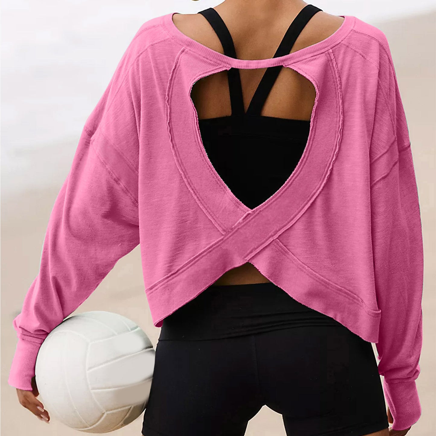 Sport Long Sleeve Cooling Shirt Loose T-shirt