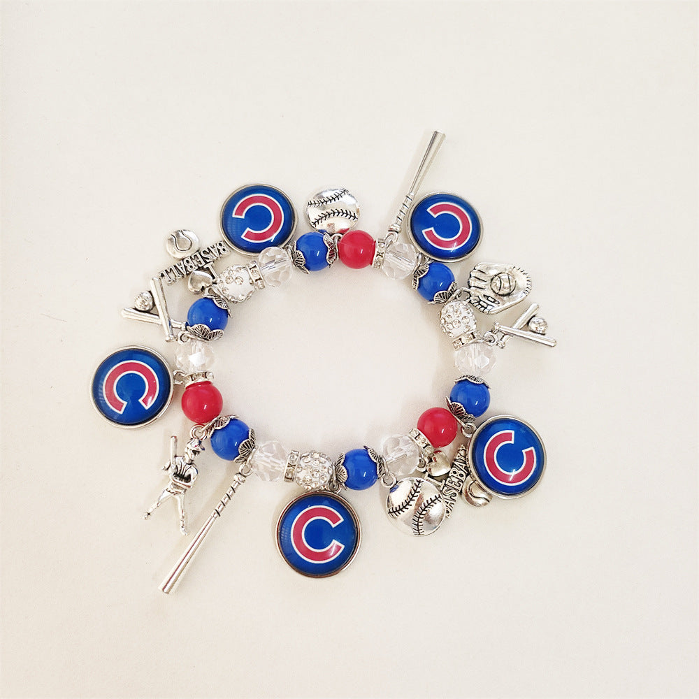 Game Day Team Charm Bead Bracelet Collection