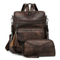 Two-Tone Tassel Backpack