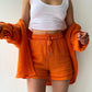 Textured Shirt + Drawstring Shorts 2-Piece Set