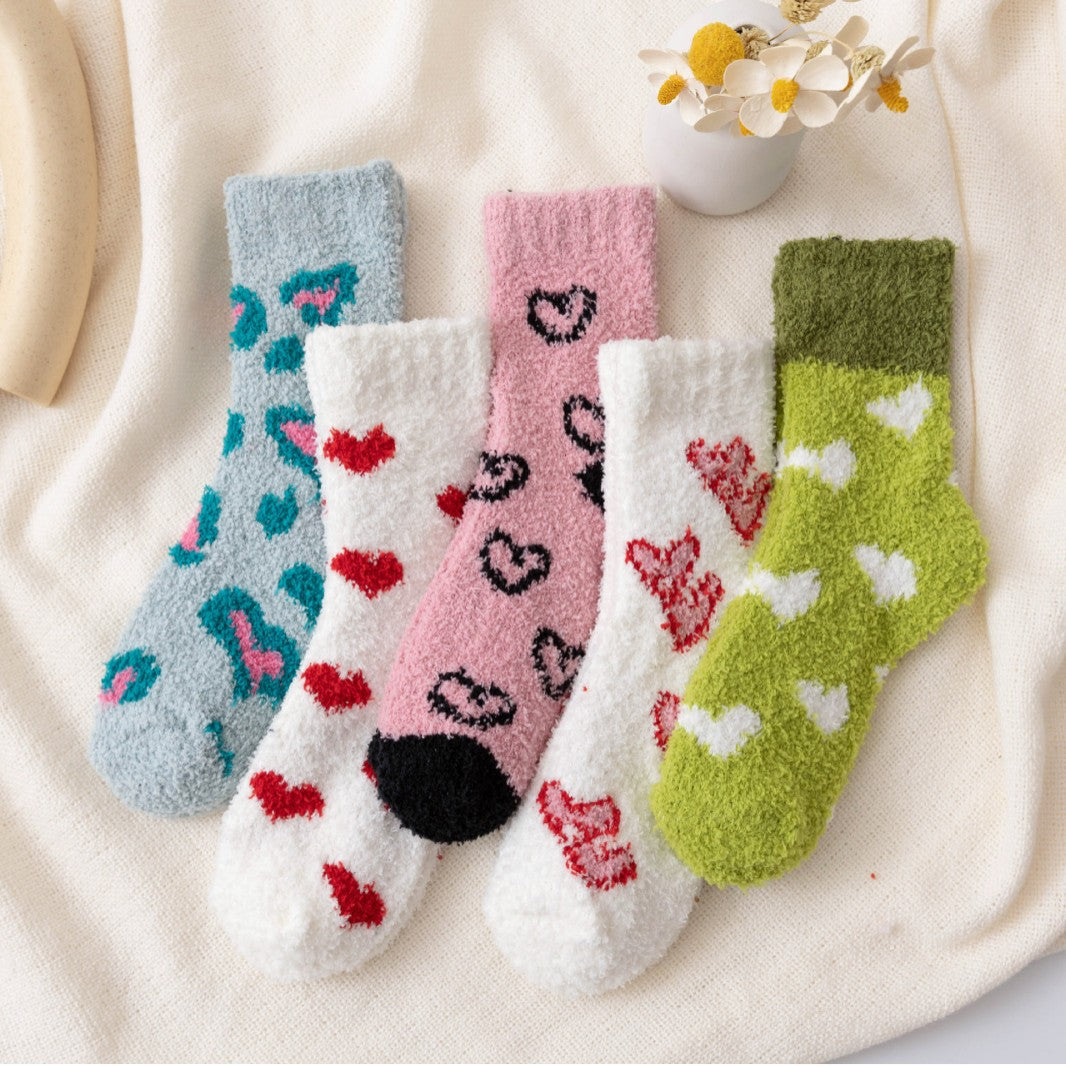 Valentine Socks Heart Print Socks