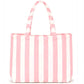 Custom Striped Tote Bag – Hand-Embroidered