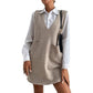She Sweater Knit Pinafore Dress