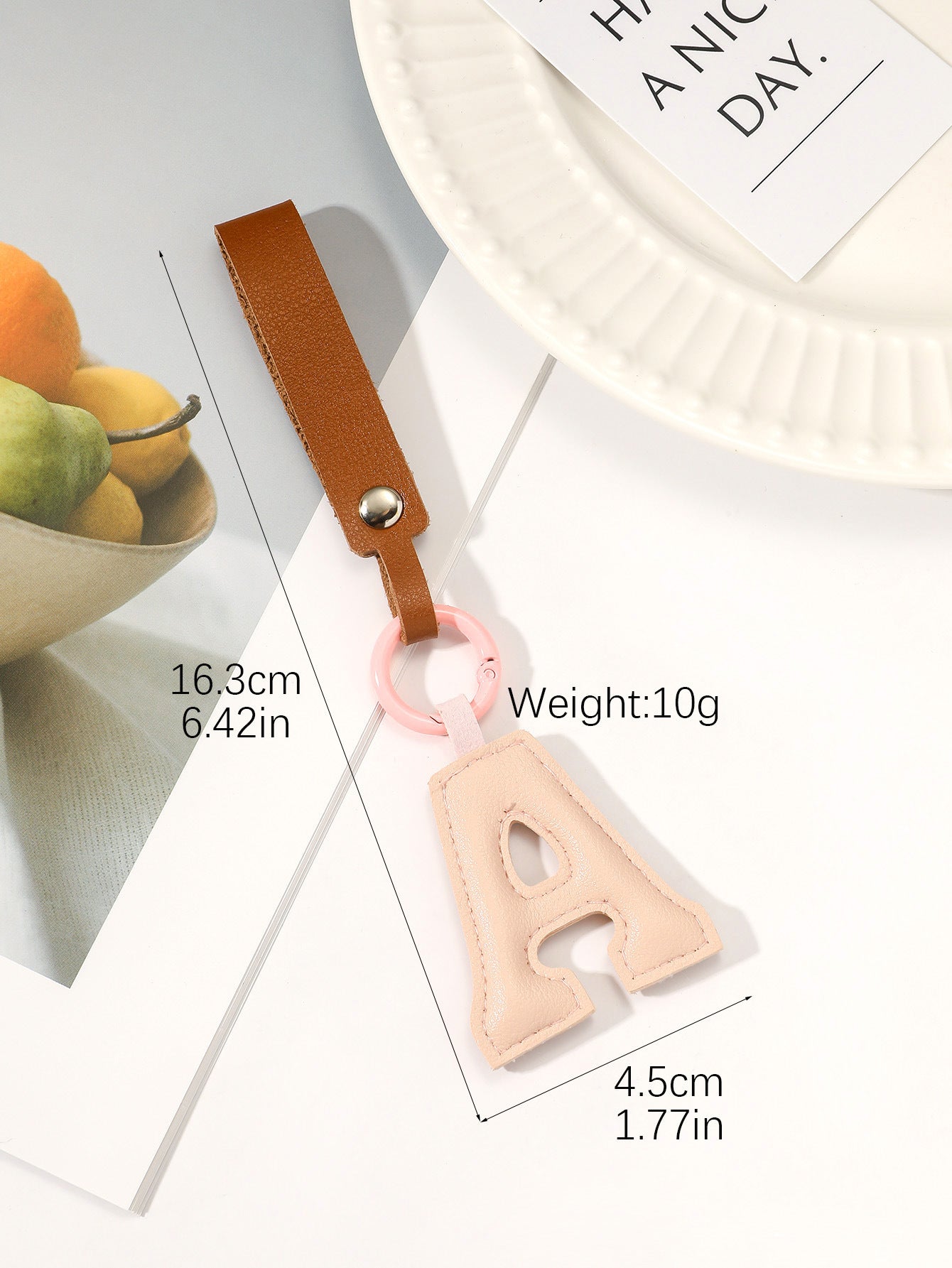 Alphabet Keychain Bag Charm