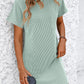 Ribbed Short Sleeve Pocket Dress-8 Colors