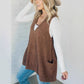 Autumn and winter solid color V-neck knitted vest sleeveless sweater
