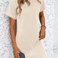 Ribbed Short Sleeve Pocket Dress-8 Colors