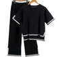 The Wren Contrast Knit Set
