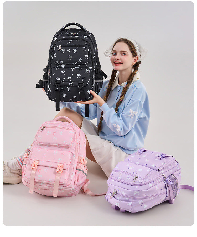 School Backpack Set Casual Daypack with Lunch Tote Bag and Pencil Bag