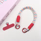 Vibrant Braided Rope Keychain/Bag Charm/Phone Lanyard