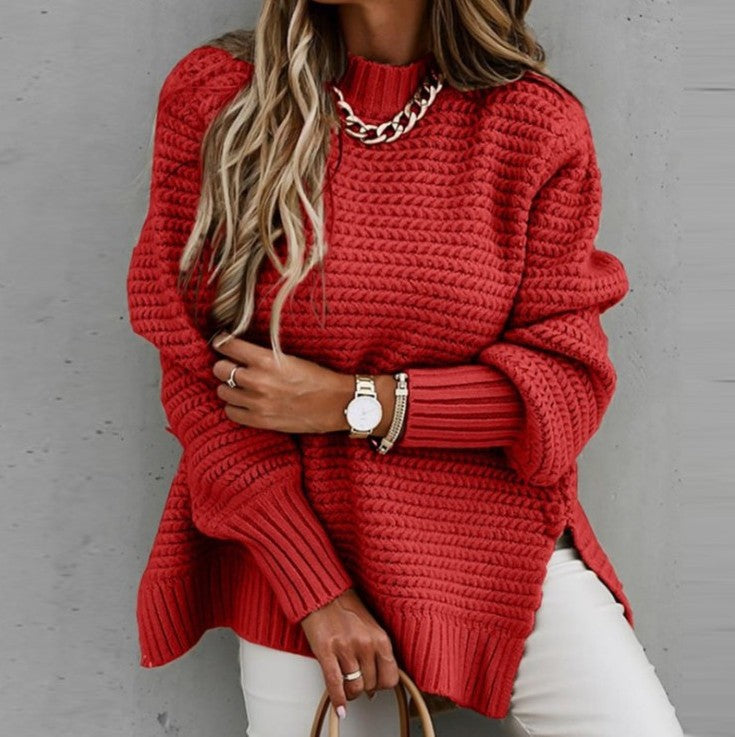 Loose and Relaxed Style Long-sleeved Sweater
