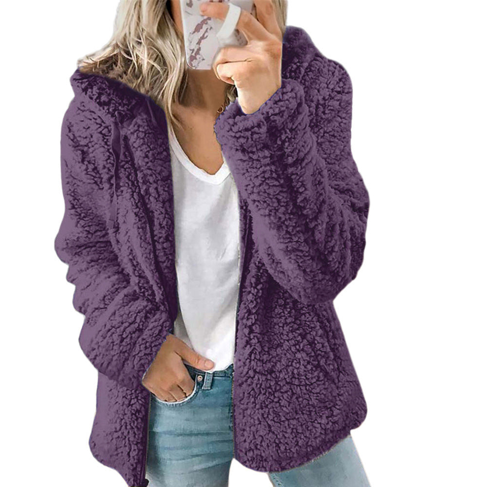 Hooded Woolen Top Coat