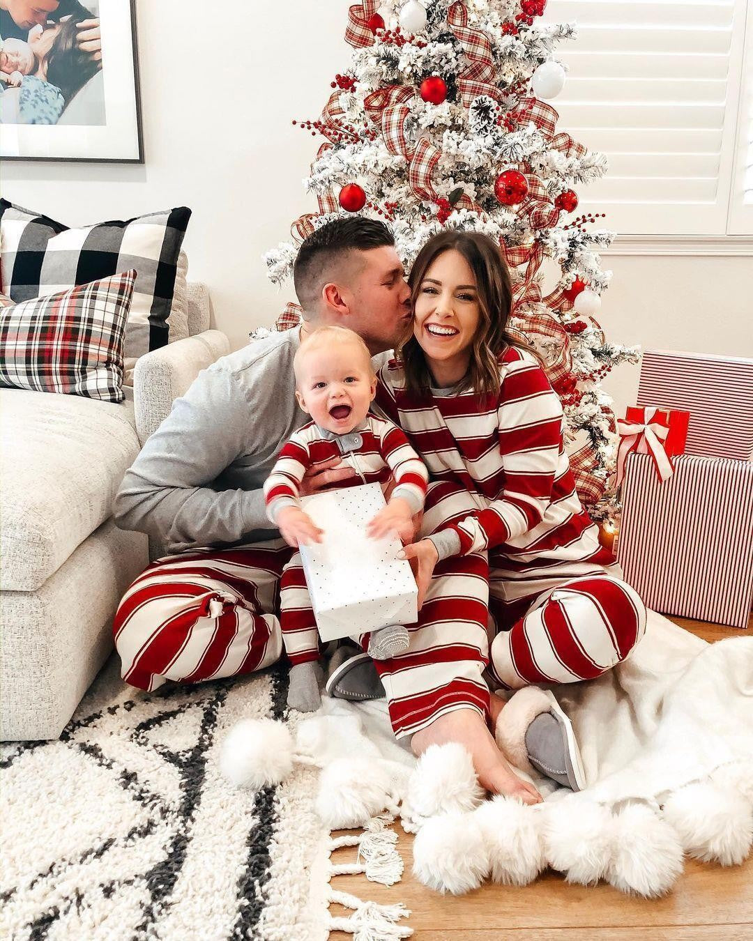 Stripe Family Pajamas 2-Piece Set