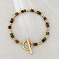 Dainty Gemstone & Gold Bead Bracelet