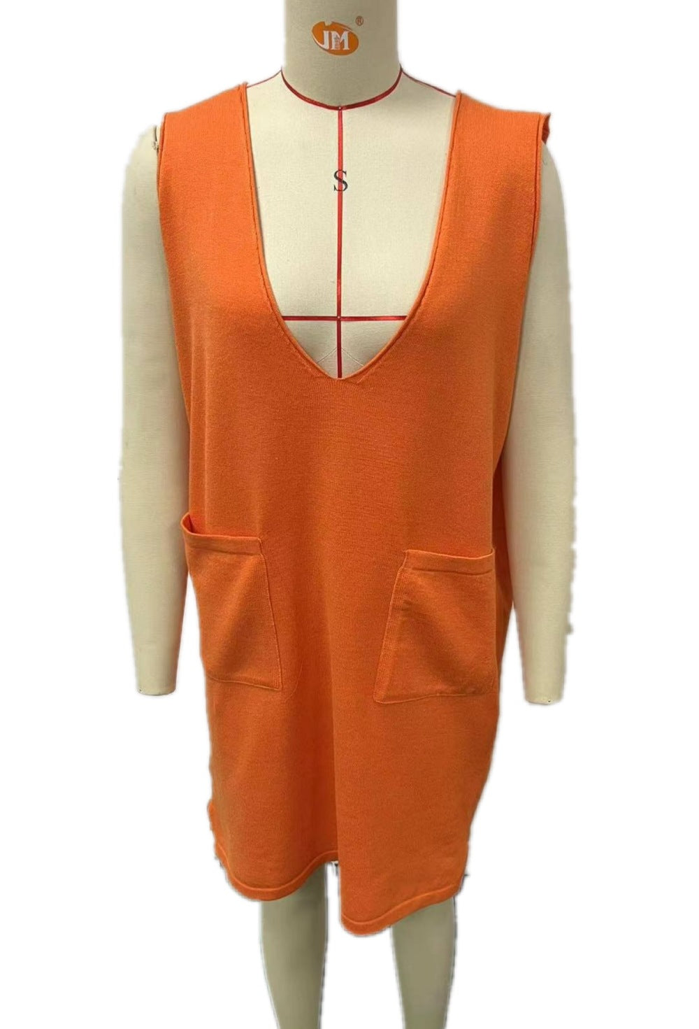 She Sweater Knit Pinafore Dress