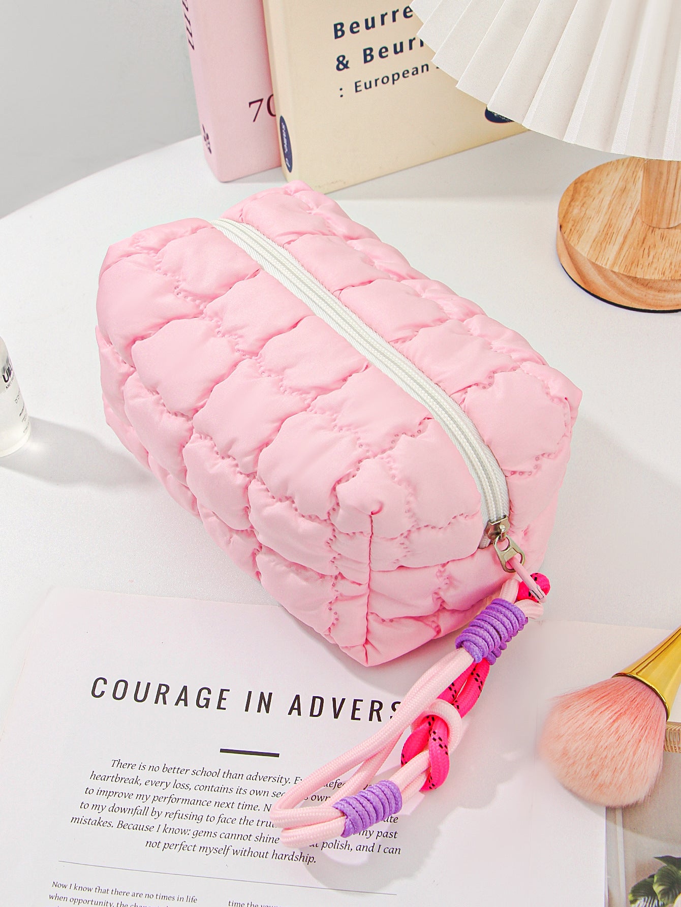 Mini Macaron Colored Cosmetics Organizer Bag