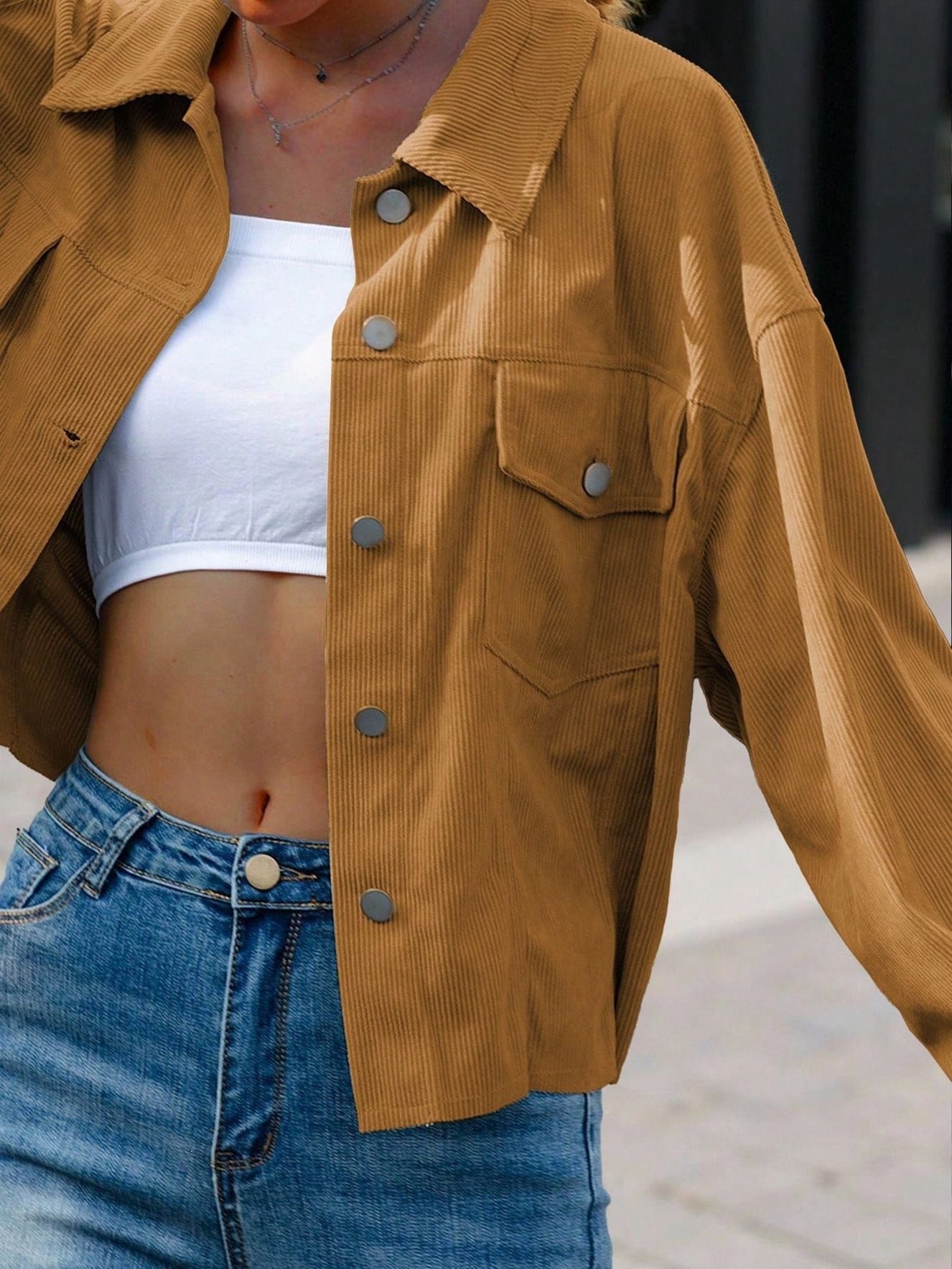 The Hollis Corduroy Shacket