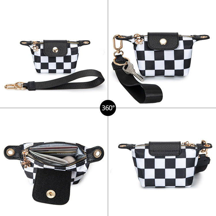Detachable Nylon Wrist Strap Crossbody Bag Coin Purse