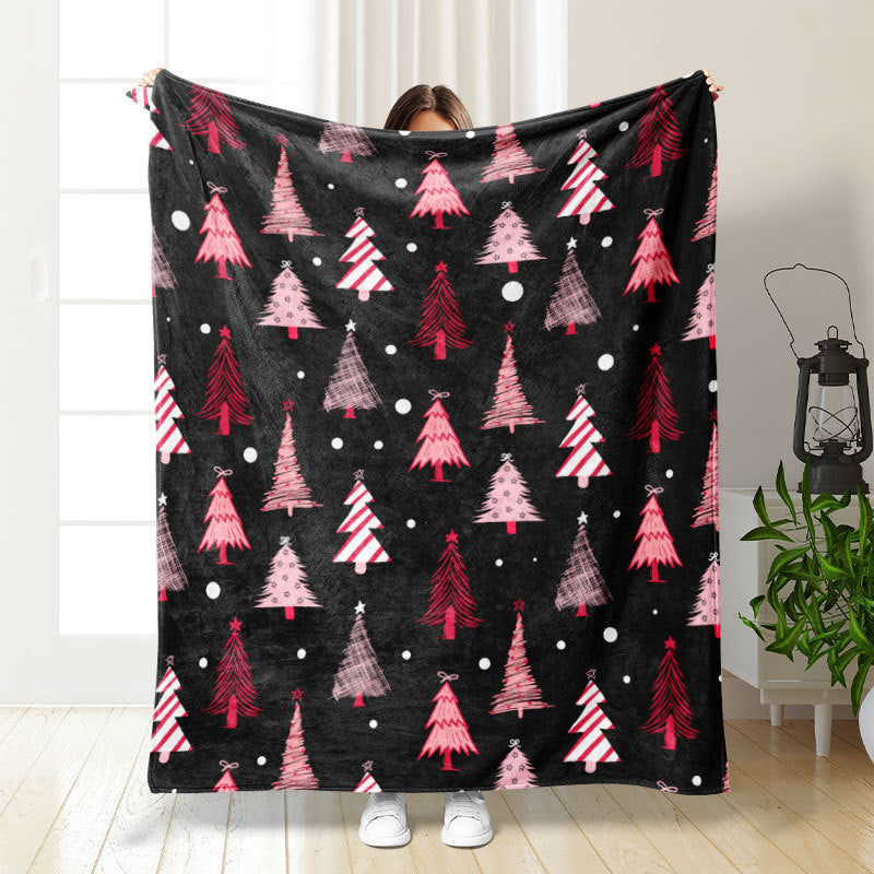 Thickened double-sided printed blanket nap blanket