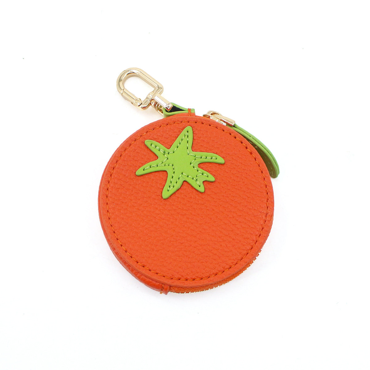 Cute Embroidered Leather Fruit-Shaped Chili Pepper Coin Purse