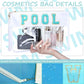 2 Pieces Set Flat Clear Pouch PVC Toiletry Storage Bag (MOQ 5)