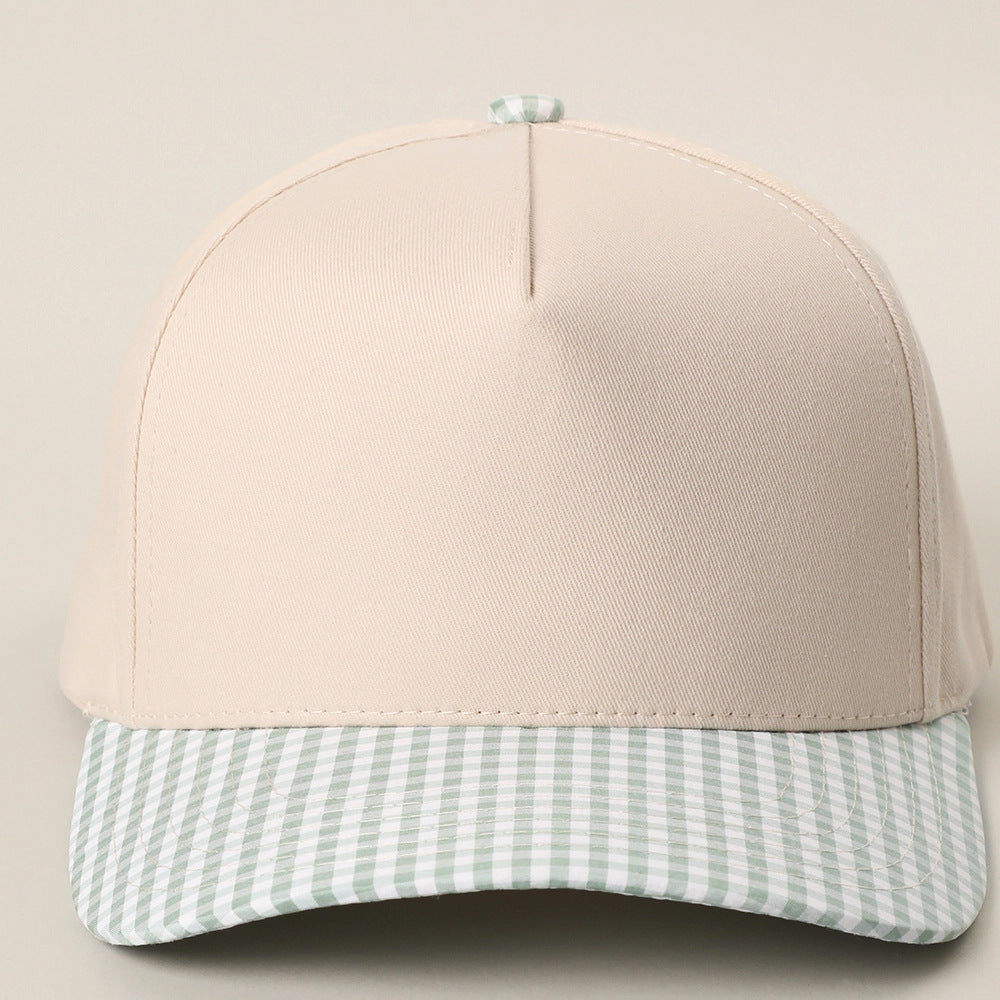 Plaid Baseball Cap