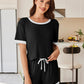 Cozy Ribbed Contrast Lounge Set