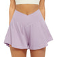 Pocket Faux Two-Piece Shorts