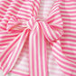 Striped Back Bow Tie T-Shirt