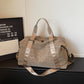 Leopard Print Short Trip Bag Weekend Bag