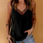 Lace Splicing Hollow Out V-neck Camisole Vest