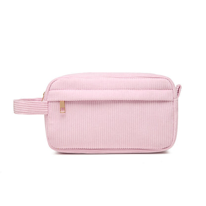 Custom Embroidered Name Seersucker Cosmetic Bag