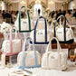 Personalized Embroidered Monogram Canvas Tote