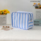 Ruffle Checker Cosmetic Bag