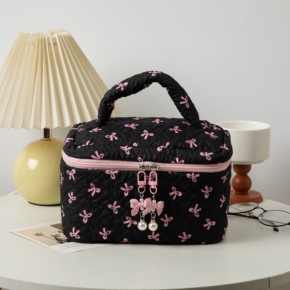 Y2K Quilted Puffy Makeup Bag