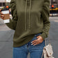 Ruched Puff Long Sleeve Hoodie