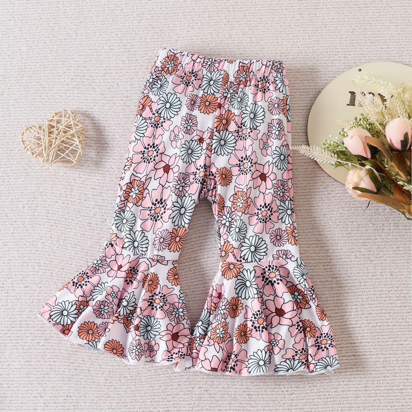 Children's Backless Top + Flared Pants Set