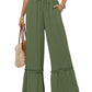 Women's Drawstring Wide-Leg Trousers