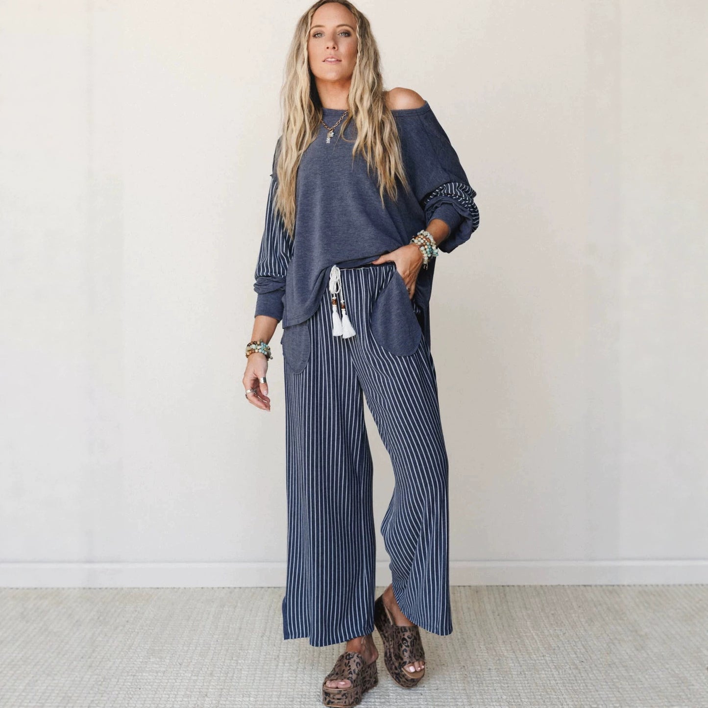 Stripe Lounge Set