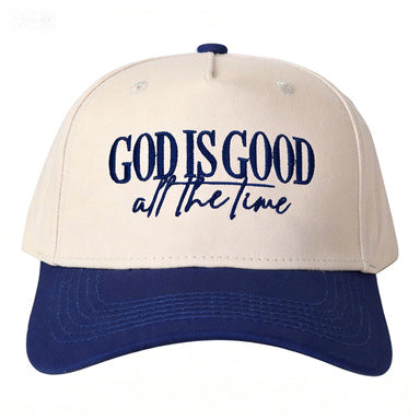 GOD IS GOOD all the time Embroidered baseball cap