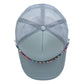 Multicolor Beaded Band Black Trucker Hat