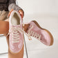 Patched Lace-up Sneakers