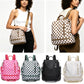 Convertible Checkered Backpack Purse — 2-in-1 Fashion Shoulder Bag
