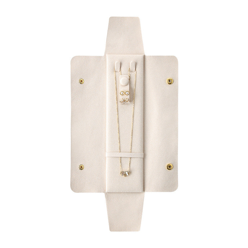 Slim Suede Travel Jewelry Envelope Pouch
